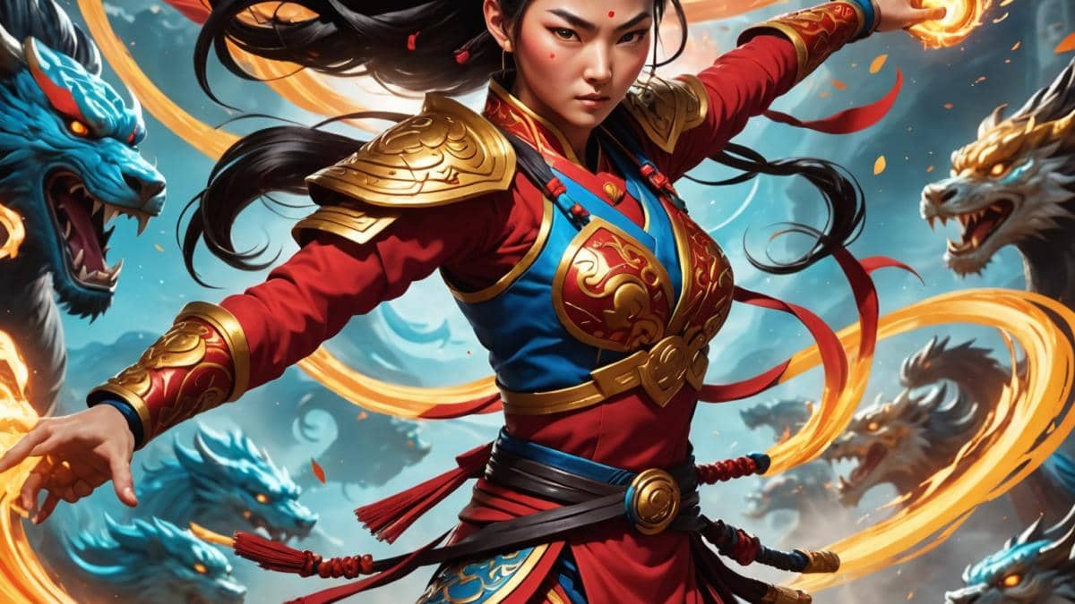 Ne Zha 2: ¿Por qué esta épica china va a romper todos tus esquemas de fantasía? A dramatic scene from the animated film 'Ne Zha 2', photorealistic editorial style, main character Ne Zha at the center wielding magical powers, surrounded by swirling colorful energy and mythical creatures in an epic battle setting, dynamic lighting highlighting intense emotions, rich traditional Chinese elements in the background, sharp focus on Ne Zha with vibrant cinematic colors and detailed textures.